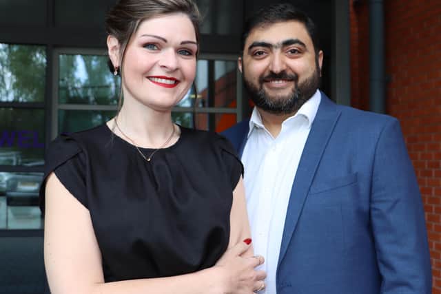 Rebecca Davies and Abdullah Khalid at Mary Elliot Academy