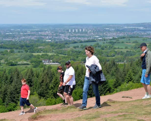 Clent Hills beauty spot near Halesowen and Stourbridge.