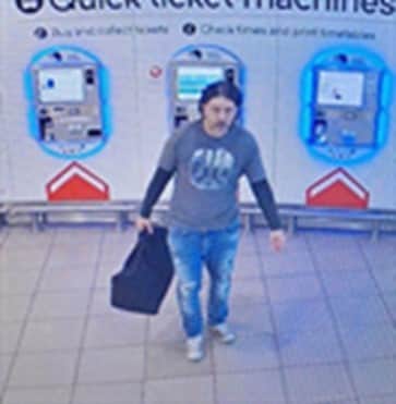 The first image showed Wayne Matthews at Digbeth Bus Station. Photo: West Mercia Police