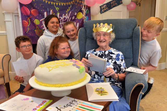 Barbara enjoyed her 106th birthday last year as a part with family and friends was held.