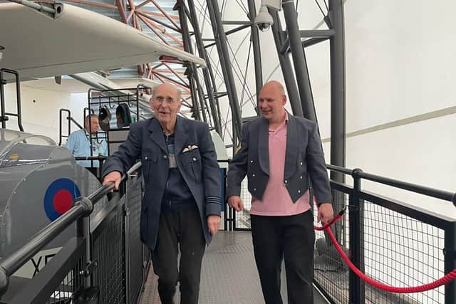 Resident, Arthur, at Broadway Halls Care Home, who is a regular at the home’sMens Club has a keen interest in planes, particularly military aircraft