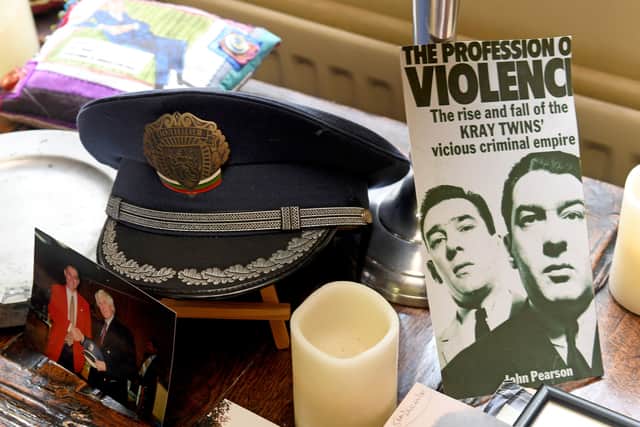 Personal belongings of Alan Wright, the police officer who arrested the Krays