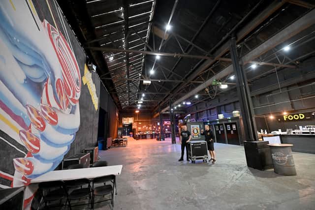 The former car works is a massive venue with plenty of bars and facilities