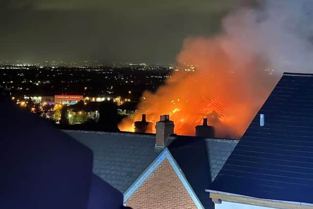 The fire which broke out at the Manor House in October last year