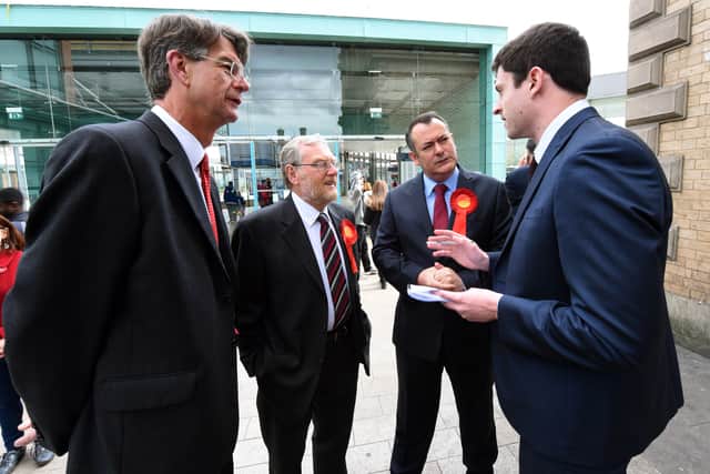 With Labour's Shadow Secretary for Transport Michael Dugher in 2015