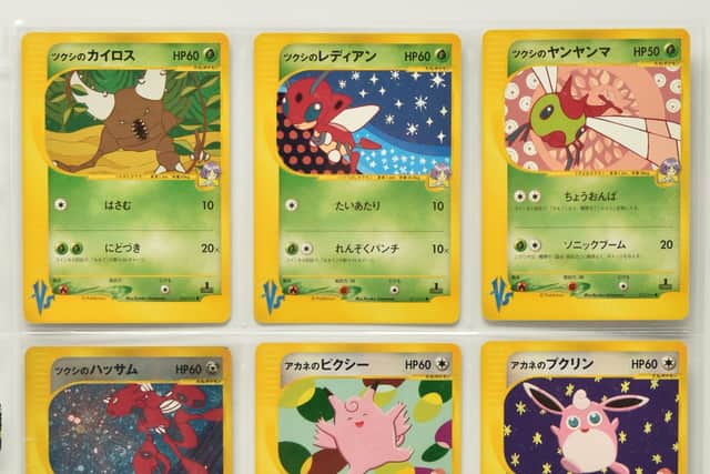 A page from the Japanese exclusive first edition VS Series set.