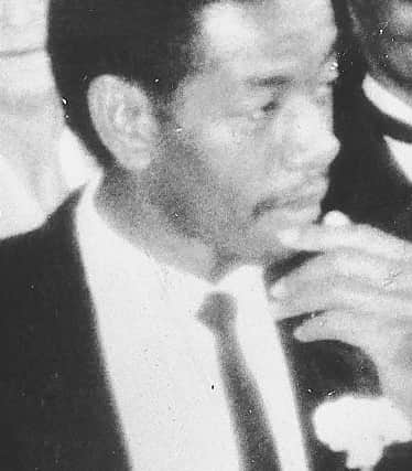 Clinton McCurbin pictured at a wedding shortly before his death in a Wolverhampton shop