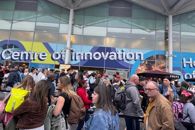 Early morning queues formed outside of Birmingham Airport on Friday