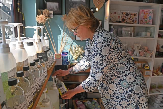 The shop offers a range of eco-refills