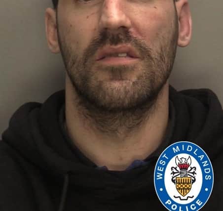 Adam WAlker, 37, from Walsall, is wanted on suspicion of harrasement 