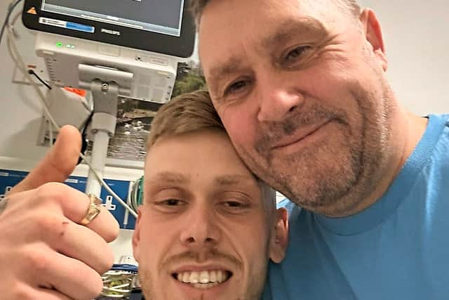 Josh Moseley (left) and his father Jason