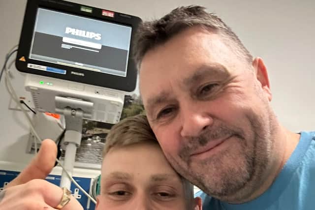 Josh Moseley (left) and his father Jason