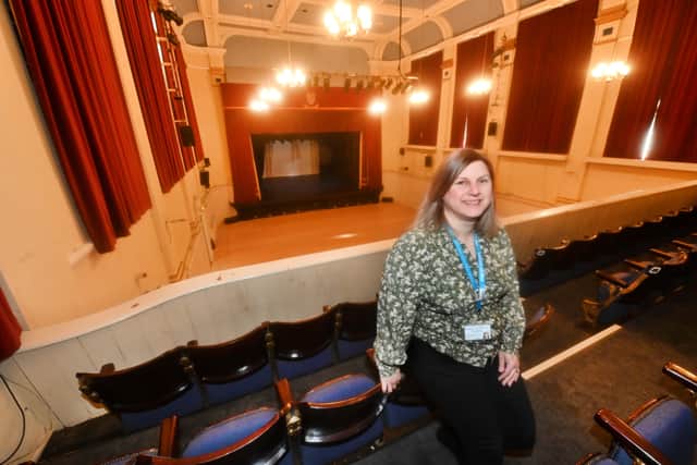 The hall is a big and historic place, with a good view from anywhere