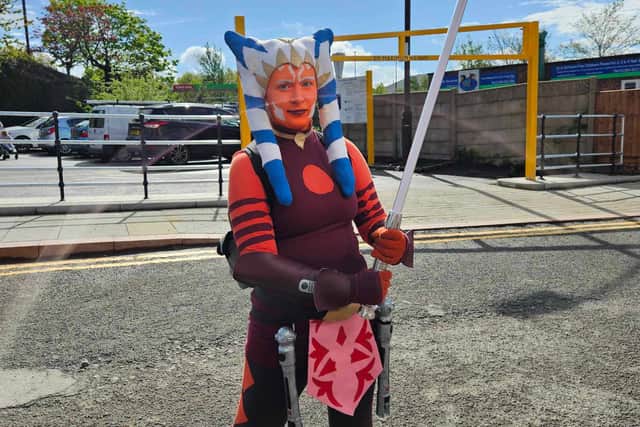 Ahsoka from the television series of the same name made an appearance at Comic Con