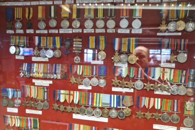 Some of the medals on display at the Stourbridge Royal British Legion which will close on Monday May 6