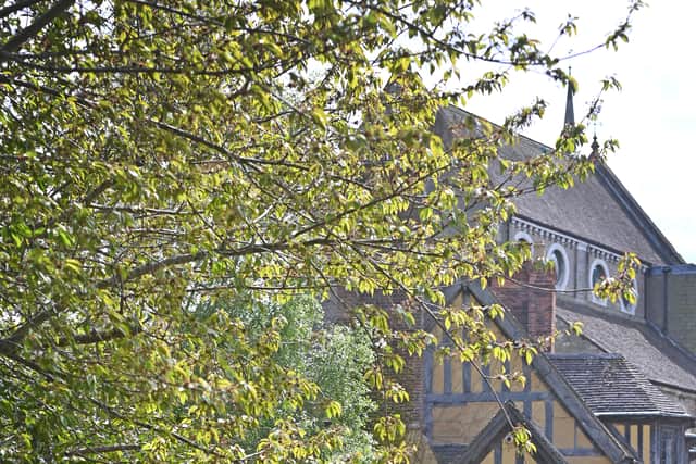 A beautiful warm spring day in Shrewsbury