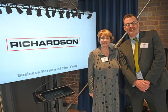 Jan Jennings of Richardson and Acting Editor Mark Drew