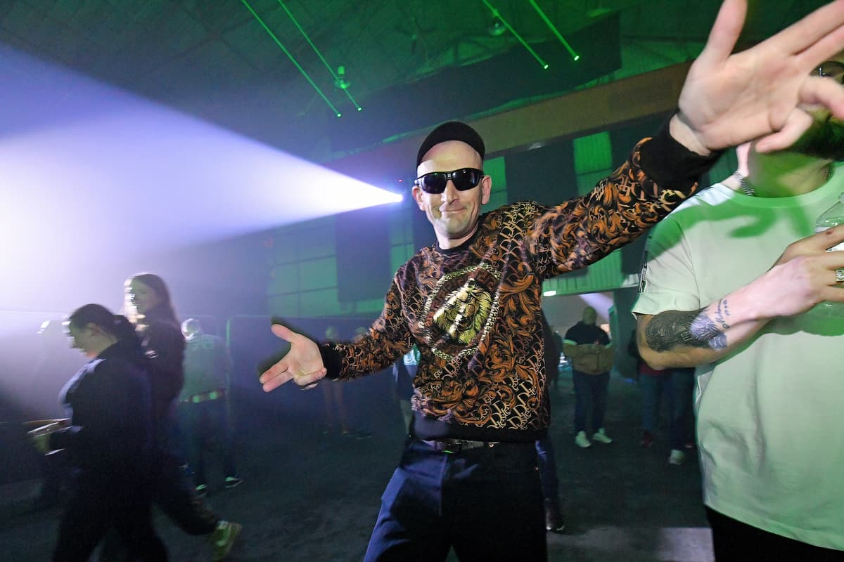 Revival Rave Speaking to ravers at Back To The Roots - an Old Skool revival rave in ...