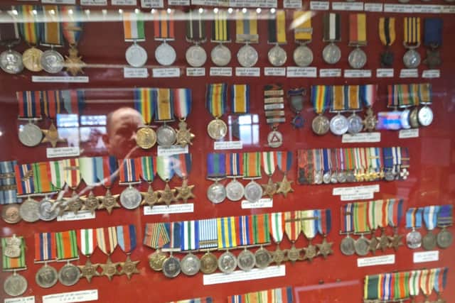 Some of the medals on display at the Stourbridge Royal British Legion which is under threat