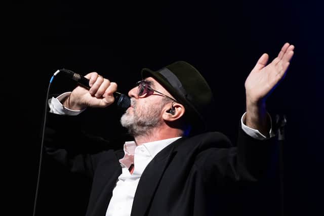 Eric Cantona performing at Bloomsbury Theatre, London last year