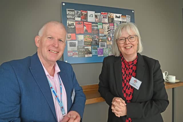 Jeff Marlow and Julie Obada of City of Wolverhampton Council