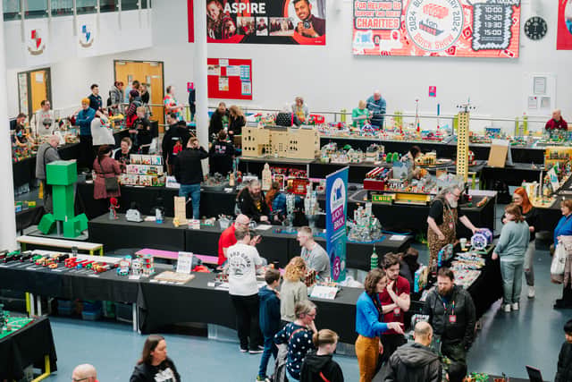 There were dozens of displays and lots of people out and about buying and selling