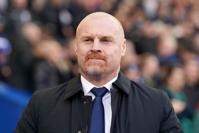 File photo dated 24-02-2024 of Everton manager Sean Dyche, who is grateful for the clarity their successful appeal against a 10-point deduction has brought and insists they will take on the rest of the season "with an open mind". Issue date: Thursday February 29, 2024. PA Photo. See PA story SOCCER Everton. Photo credit should read Gareth Fuller/PA Wire.