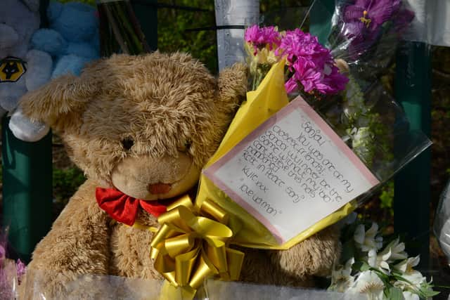 Just one of the dozens of heartbreaking tributes