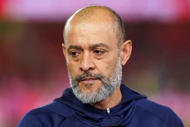 File photo dated 30/01/24 of Nottingham Forest manager Nuno Espirito Santo. Nottingham Forest have been deducted four points for breaching profitability and sustainability rules, the Premier League has announced.
Issue date: Monday March 18, 2024. PA Photo. See PA story SOCCER Forest.
Photo credit should read: Mike Egerton/PA Wire