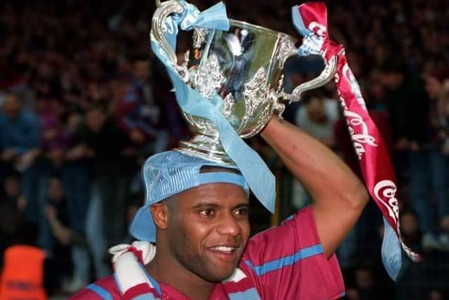 Dalian Atkinson with the Coca Cola Cup in 1994