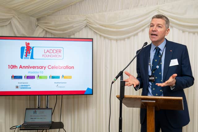 Rob Colbourne speaking at the Ladder event