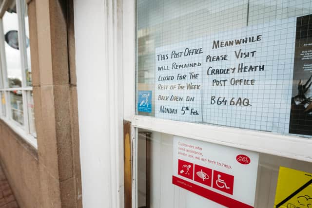 Both the Old Hill and Cradley Heath Post Office's temporarily closed after the postmaster's death