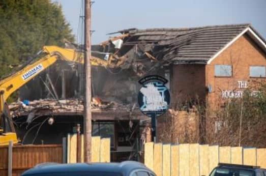The former Rookery Tavern in Wood Street, Lanesfield, Wolverhampton, was demolished in 2022. Photo: Wolverhampton Council. 