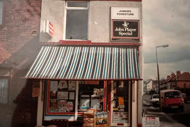 "Junior" opened a convenience shop in Oldbury in 1984