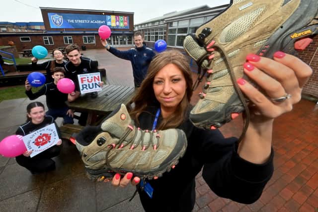 Teacher Ruth Leighton from Bushbury is putting her best foot forward for the Royal Sutton Coldfield Fun run raising money for Breast Cancer Now and also the Coppafeel! Trek, inspired by her own health battles.