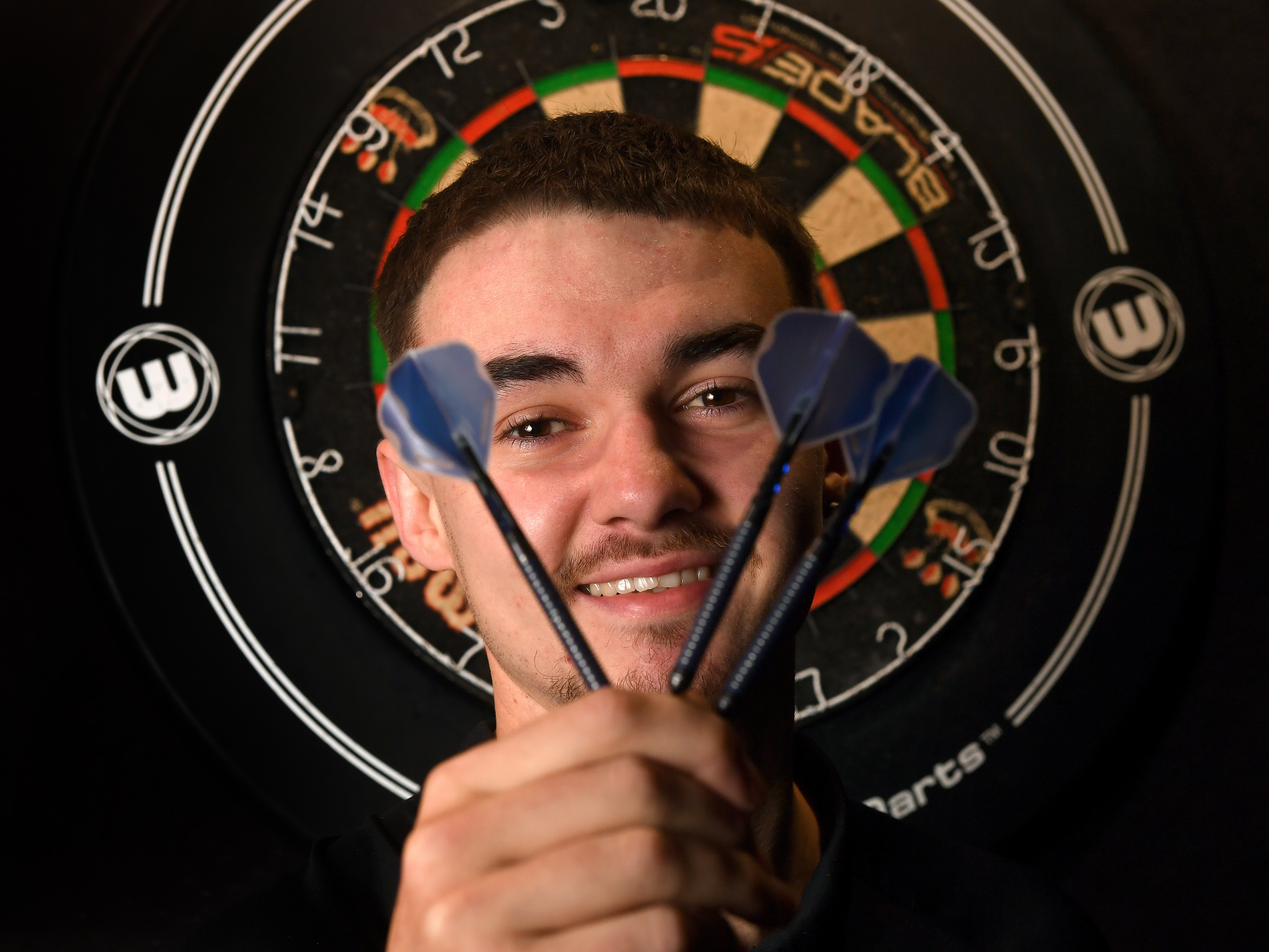 Stafford's Tyler Mantle taking flight and arrowing up the darts rankings