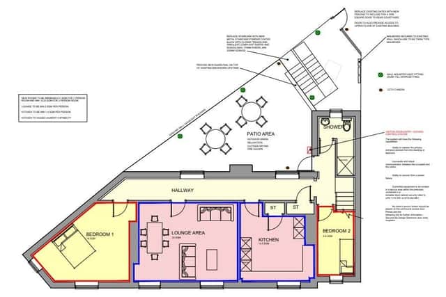 Floor plans for the proposed student accommodation above Paddy Power in Princess Street in Wolverhampton