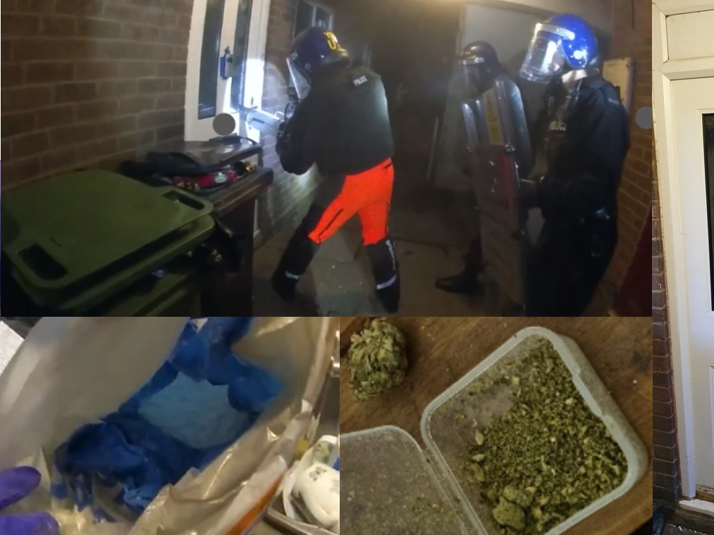 Three people arrested on suspicion of class A drugs offences after raid ...