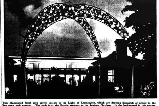 1954 Illuminated Floral Arch
