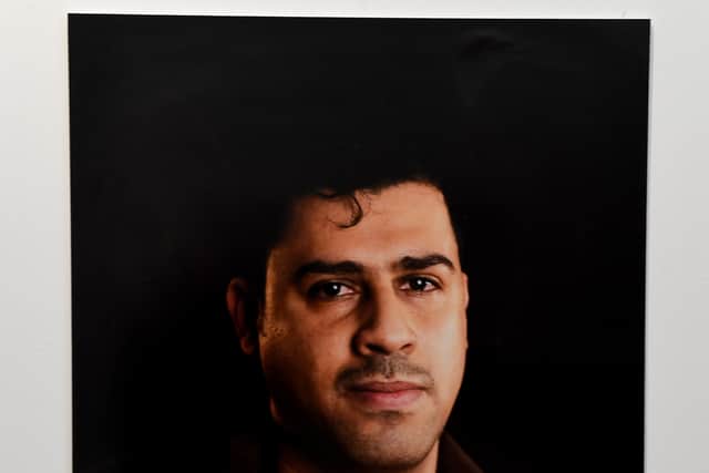 DUDLEY COPYRIGHT NATIONAL WORLD PLC TIM THURSFIELD 07/02/24.An exhibition by Dudley College students on the subject of refugees is on display at The Archives building, Dudley..