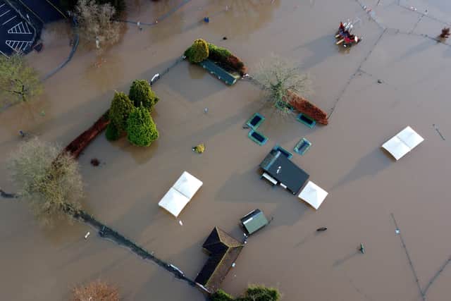 Flooding around Bridge Street in Stourport
