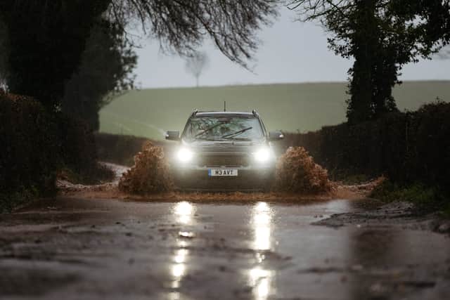 Flooding in Worfield, near Bridgnorth