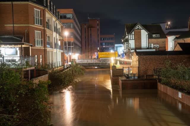 Flooding in Stafford. Photo: Ian Knight / Z70 Photography.