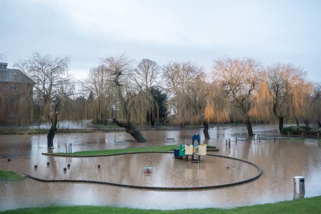 Flooding in Stafford. Photo: Ian Knight / Z70 Photography.