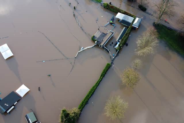 Flooding around Bridge Street in Stourport