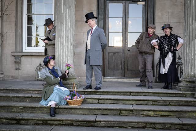 The cast holding a dress rehearsal at Davenport House in Bridgnorth last week. Photo: Terry Livesey