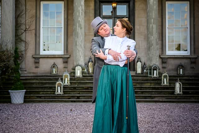 The cast holding a dress rehearsal at Davenport House in Bridgnorth last week. Photo: Terry Livesey