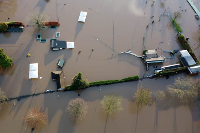 Flooding around Bridge Street in Stourport
