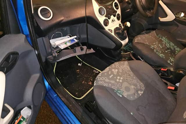 The car was broken into while at Euro Car Parks' Cornhill Car Park in Wolverhampton