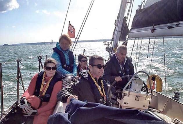 Steve and the crew before a day of drama in 2015